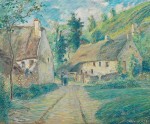 Camille Pissarro - Chaumieres a Auvers, pres de Pontoise
