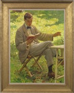Harold Knight - Alfred Munnings reading
