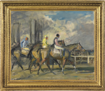 Sir Alfred Munnings - After the Steeplechase at Newbury