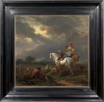 Nicolaes Claesz Berchem - A halt in the falcon hunt