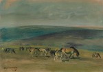 Sir Alfred Munnings - Ponies grazing on Exmoor