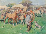 Sir Alfred Munnings - The horse fair