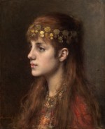 Alexei Alexeievich Harlamoff - Portrait of a girl