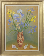 Sir Cedric Lockwood  Morris, 9th Bt. - Still life with Irises