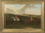 James Seymour - A Match on the Downs with a grey beating the Duke of Bolton's chestnut