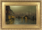 Arthur E. Grimshaw - Hull docks by night