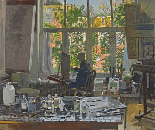 Ken Howard - Morning light at Oriel, London
