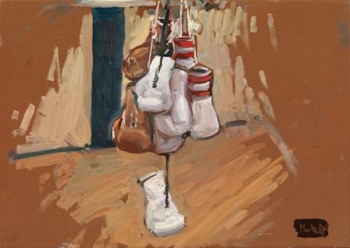 Max Denison-Pender - AJ's boxing gloves
