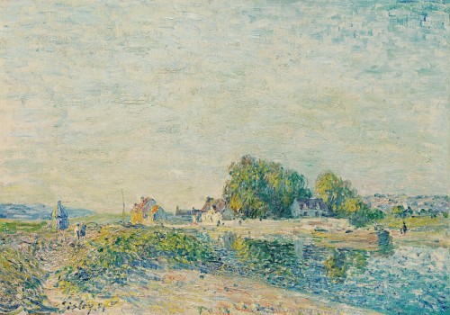 Alfred Sisley - Le Barrage du canal du Loing a Saint-Mammes