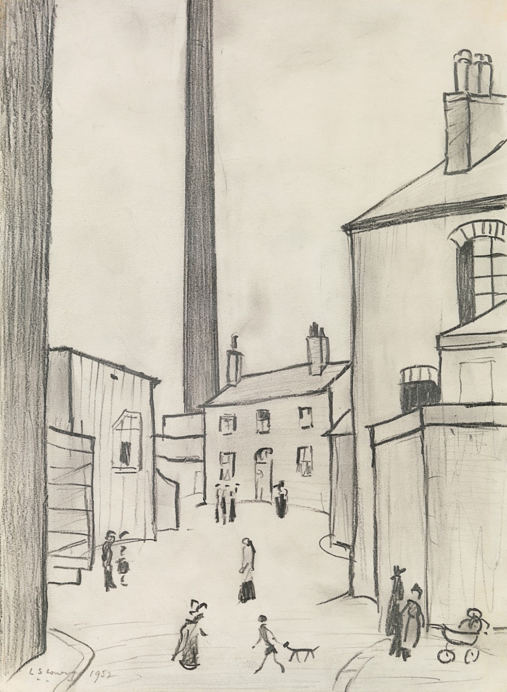 Laurence Stephen Lowry A street in Droylsden Richard Green
