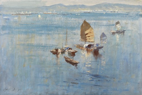 Edward Seago - The Yellow Sail - Hong Kong