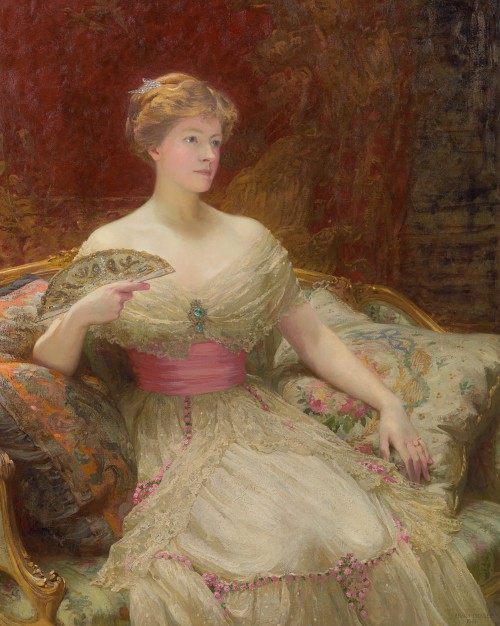 Sir Frank Dicksee - Portrait of Mrs Austin Mackenzie (1870-1948)
