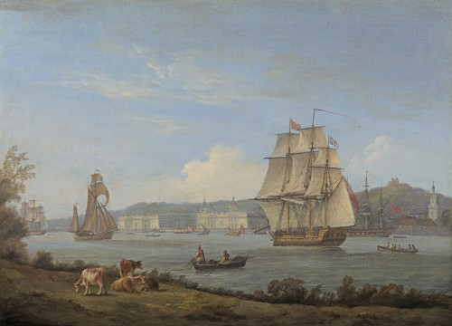 Thomas Luny - Shipping off Greenwich