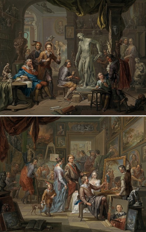 Franz Christoph Janneck - The painter's studio; The sculptor's studio