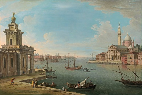Antonio Joli - Venice, the Bacino di San Marco looking east, with the Punta della Dogana and San Giorgio Maggiore