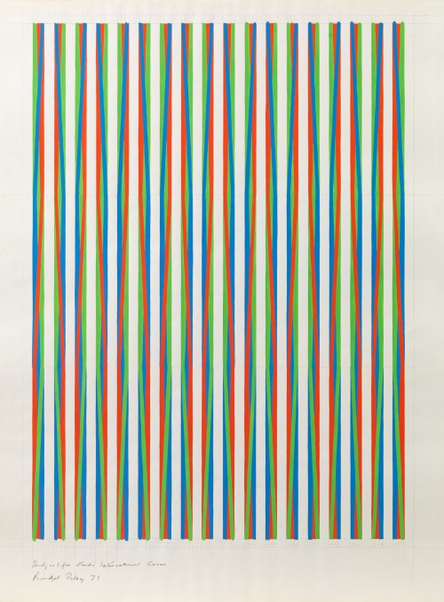 Bridget Riley - Study no.1 for Studio International Cover