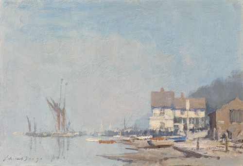 Edward Seago - An autumn day, Pin Mill, Suffolk