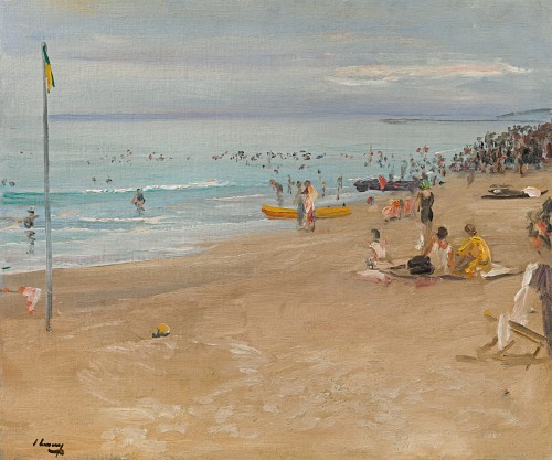 Sir John Lavery - The Beach Deauville. Morning