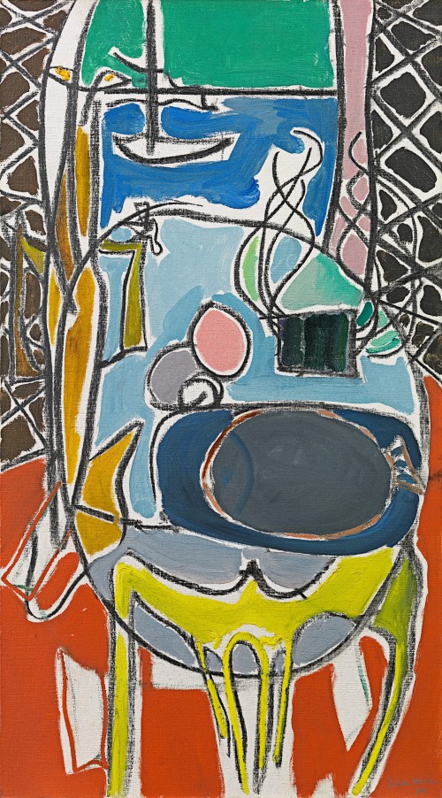 Patrick Heron - Round table against the sea : 1949
