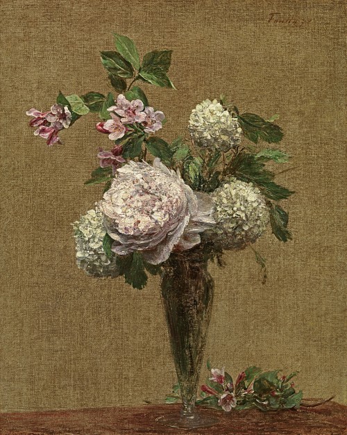 Henri Fantin-Latour - Pivoines et boules de neige