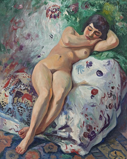 Henri Manguin - Femme endormie, petite Marie