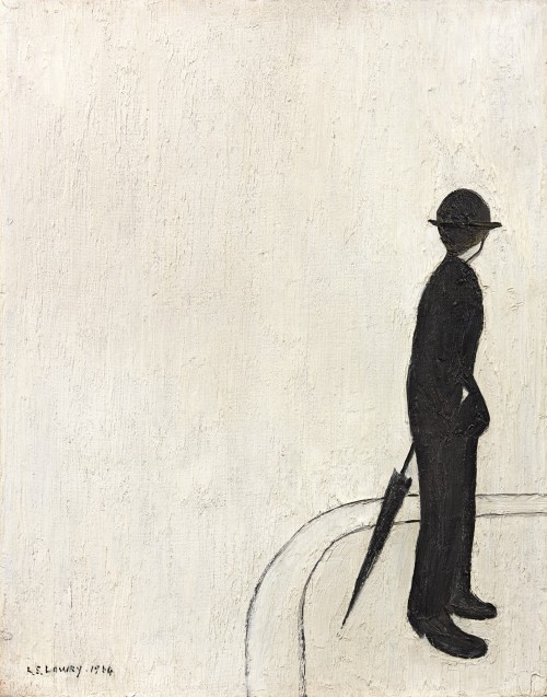 Laurence Stephen Lowry - A man waiting