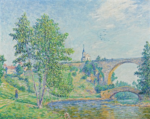 Francis Picabia - Le pont de Pierre-Perthuis, effet de soleil le matin (Yonne)