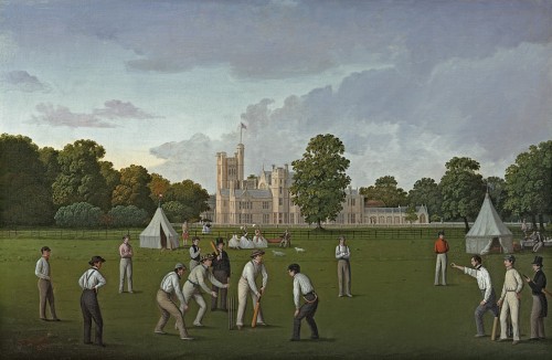 Thomas Bremond - A cricket match at Canford Manor, Dorset in 1855