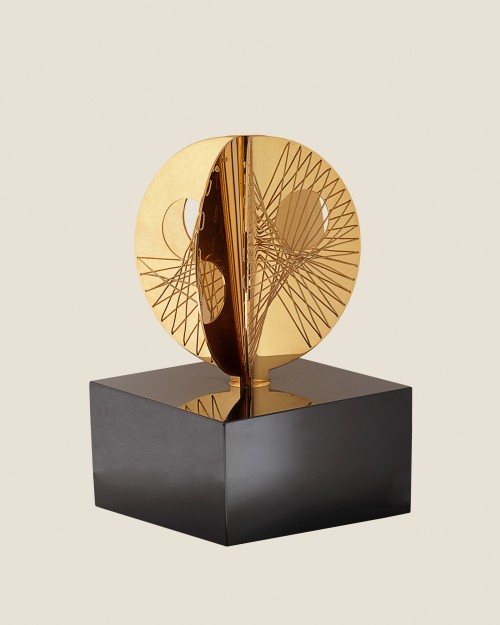 Dame Barbara Hepworth - Three Curves with Strings [Gold Mincarlo]