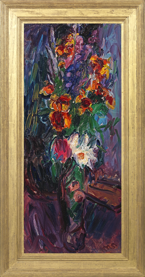 Mixed flowers in a vase