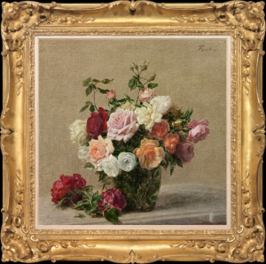 Henri Fantin-Latour - Fleurs, pois de senteurs et nigelles