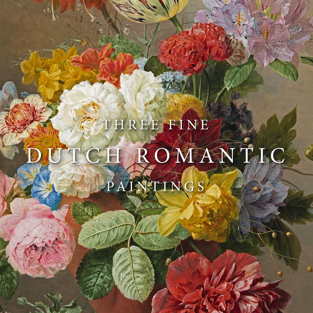 Three Fine Dutch Romantic Paintings