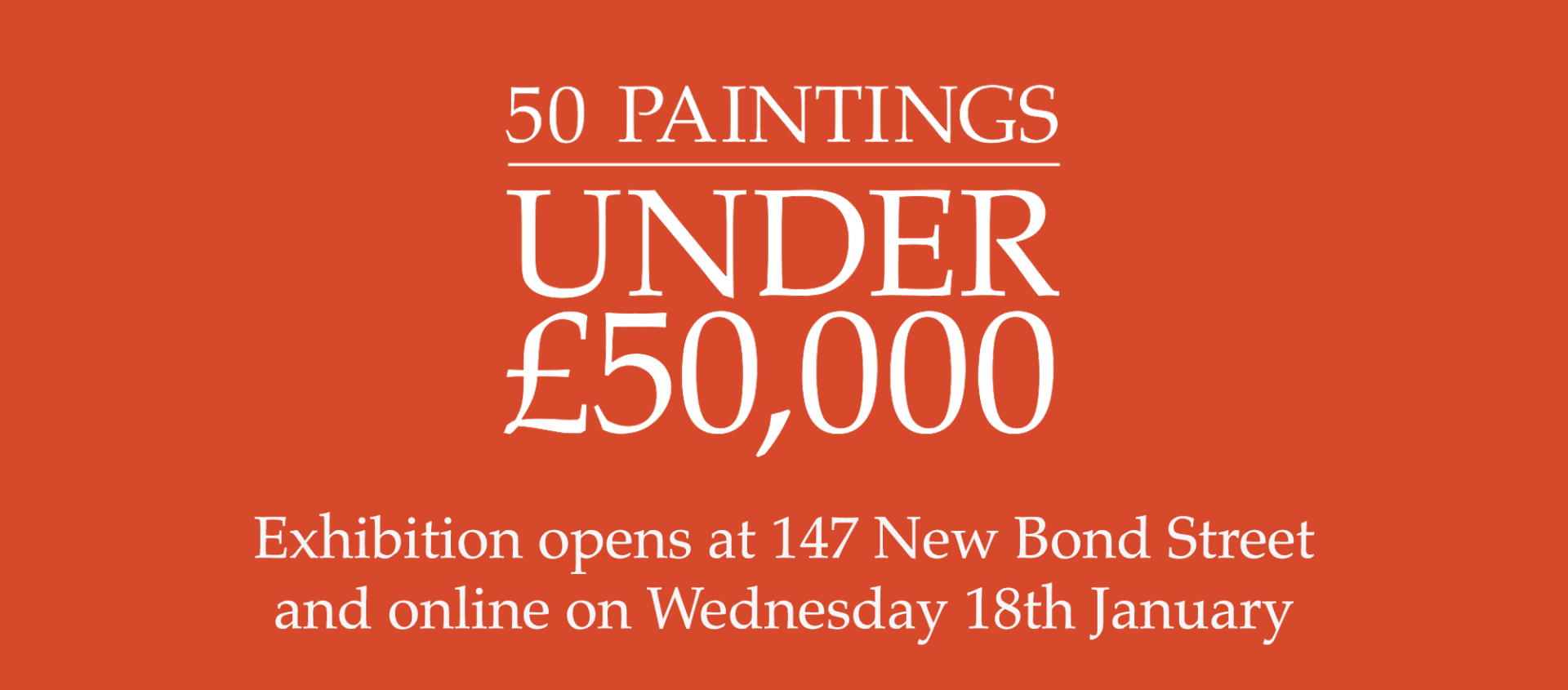 50 Paintings Under £50,000 