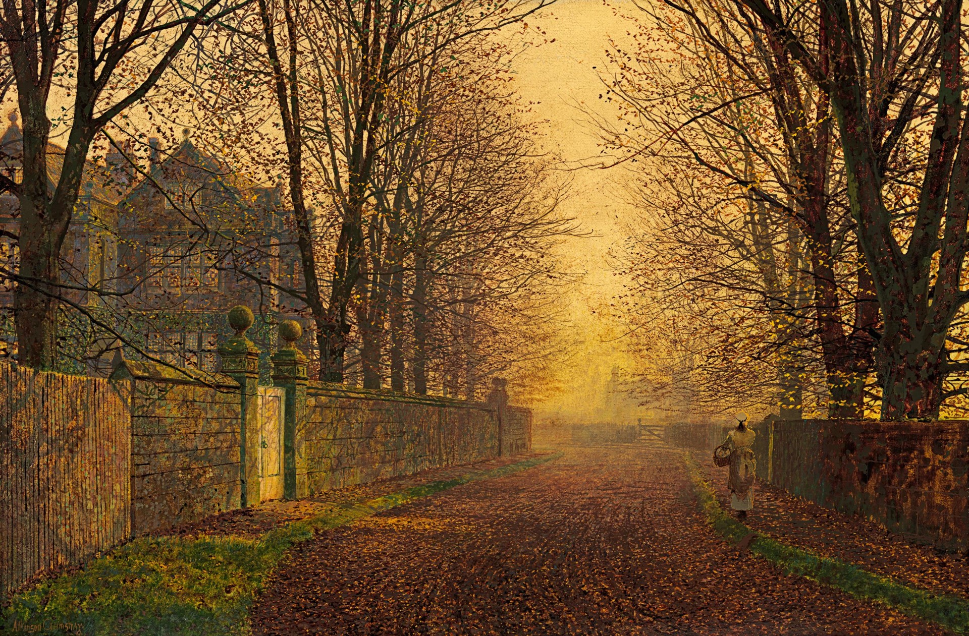 JOHN ATKINSON GRIMSHAW including three works by his son ARTHUR E GRIMSHAW